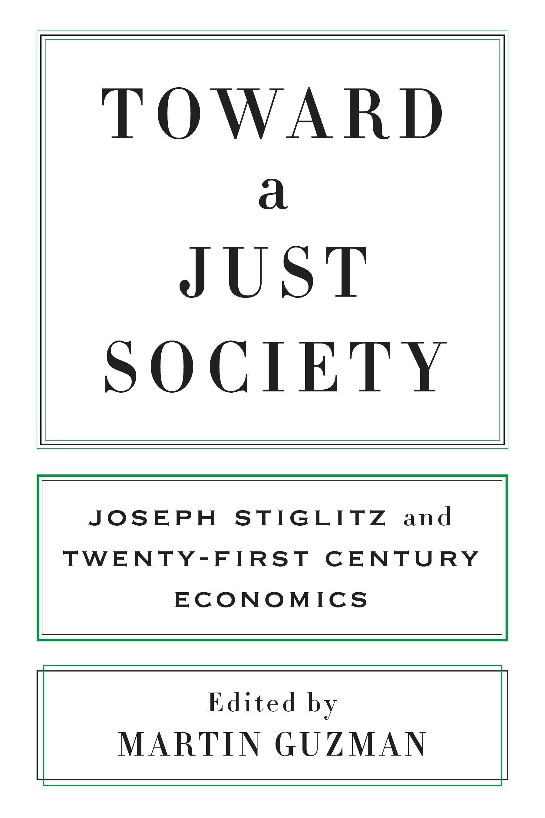 Book cover image for Toward a Just Society ISBN: 9780231186728
